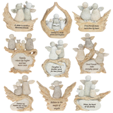 Pebble Art Angel Figurine Collection