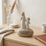Sentiment Stones Figurine - Mum & Daughter