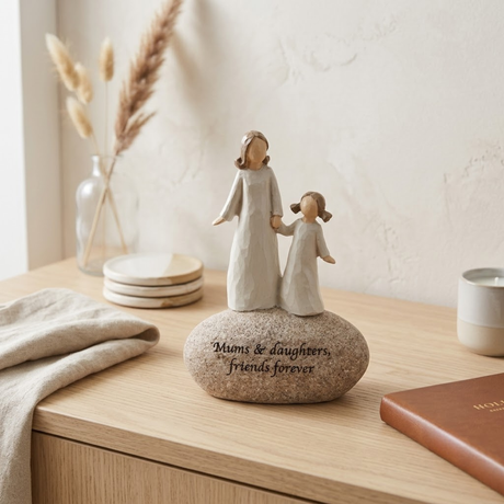 Sentiment Stones Figurine - Mum & Daughter