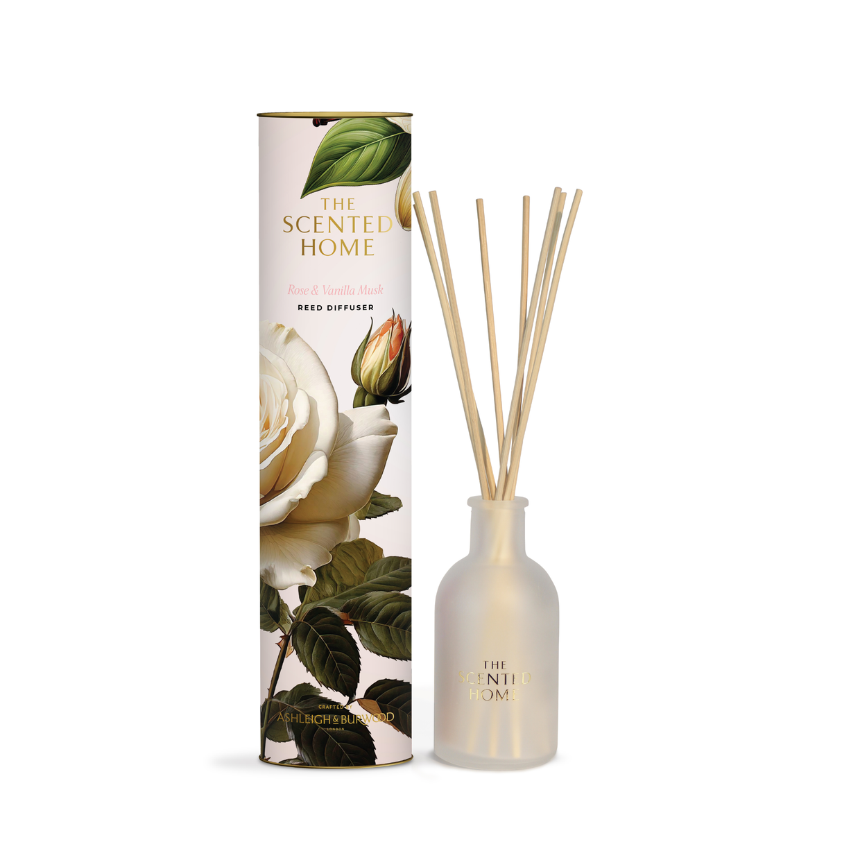 Ashleigh & Burwood New Scented Home Reed Diffuser - Rose & Vanilla Musk