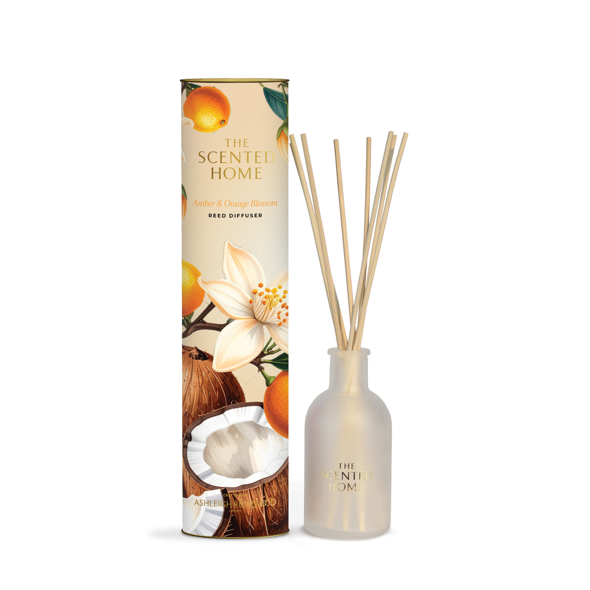 Ashleigh & Burwood New Scented Home Reed Diffuser - Amber & Orange Blossom