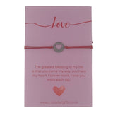 Woodside Home Living Keepsake Letterbox Bracelet - Love Red Heart