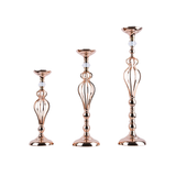 Rose Gold Metallic Candle / Floral Display Holder