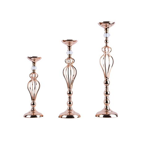 Rose Gold Metallic Candle / Floral Display Holder