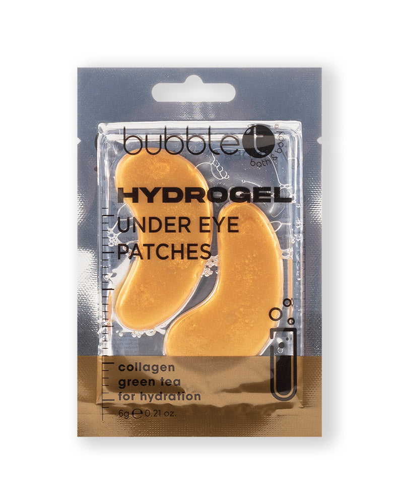 Bubble T Collagen & Green Tea Hydrogel Under Eye Patches for Hydration 5 Packs