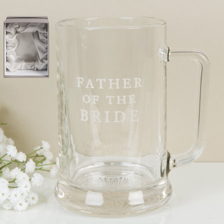 Amore Wedding Party Glass Tankard - Father of the Bride