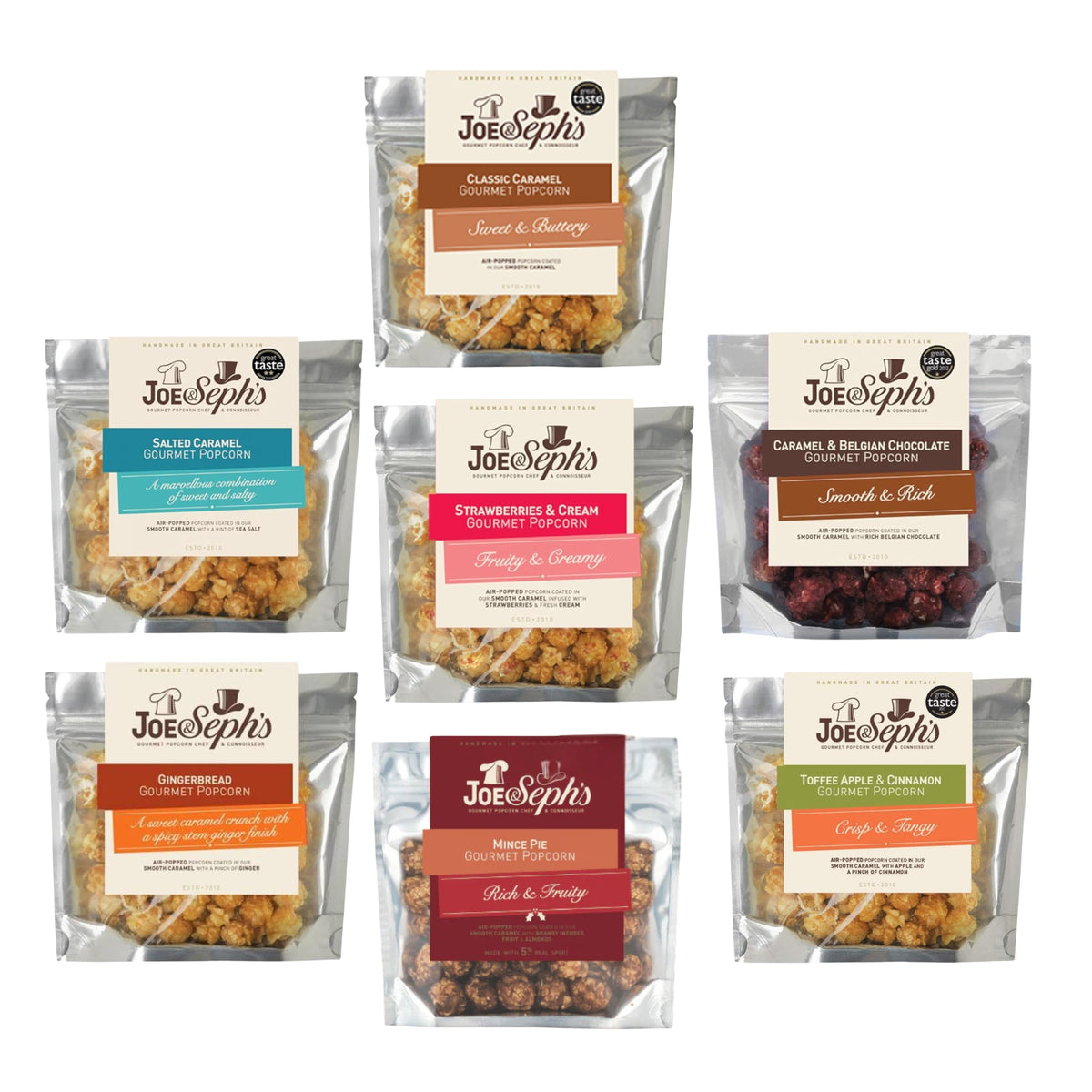 Joe & Seph's Popcorn Snack Pack - Various Flavours
