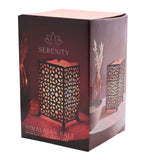 Serenity Himalayan Rock Salt Moroccan Metal Basket Lamp