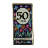 Luxury Milk Chocolate Greetings Bar - 50 Today