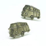 English Pewter Cufflinks - Camper Van