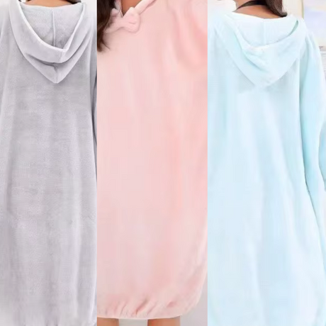 Krystina's Collection Lounger Hooded Bath Robe - Various Colours