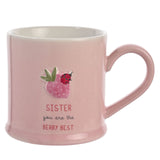 Love Life Embossed Mugs - Sister