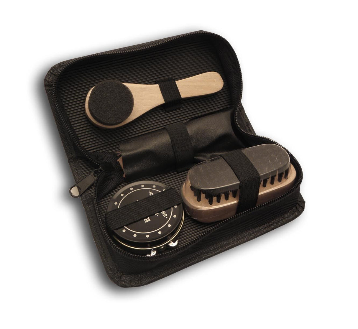 Shoe Cleaning Kit in Black Leathertte Case