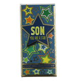 Luxury Milk Chocolate Greetings Bar - Son