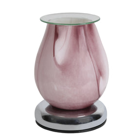 Aroma Electric Wax Melt Burner Touch Oval Swirl Design - Various Colours