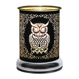 Aroma Electric Wax Melt Burner Touch - Black & Gold Owl