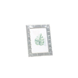 Woodside Home Living Rectangular Edged Silver Photo Frame - Various Sizes