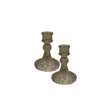 Satchville Glass Dinner Candle Holders - Various Colours