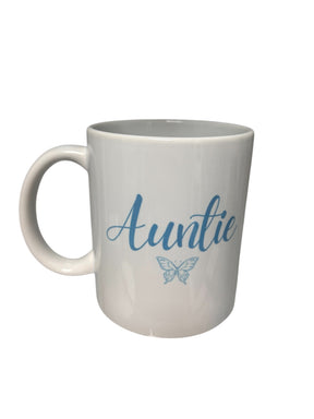 Woodside Home Living - Female Family Relation Mugs auntie butterfly
