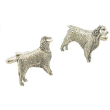 English Pewter Cufflinks - Springer Spaniel