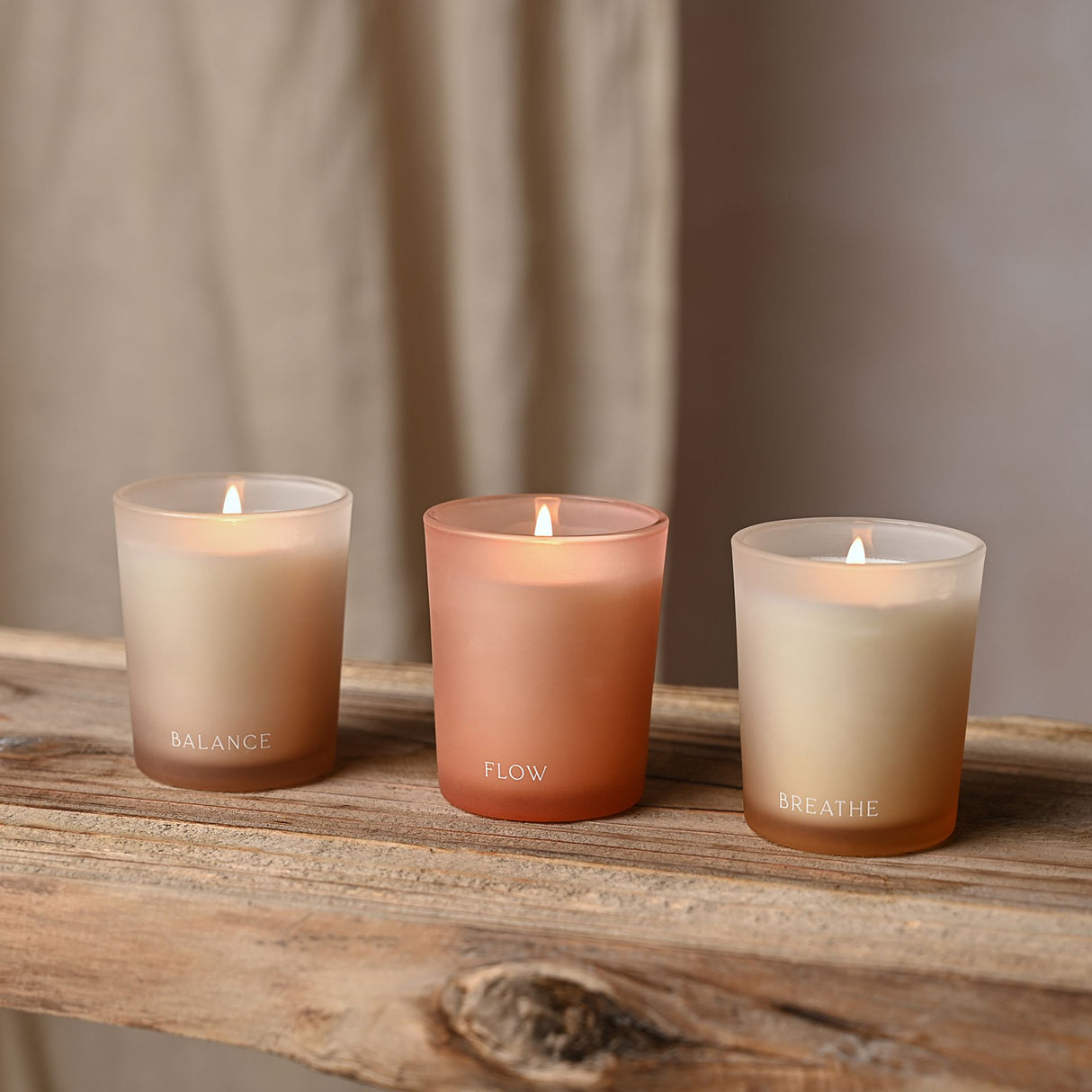 Serenity Wellbeing Tranquil Votive Candle Gift Set - Balance Breathe & Flow