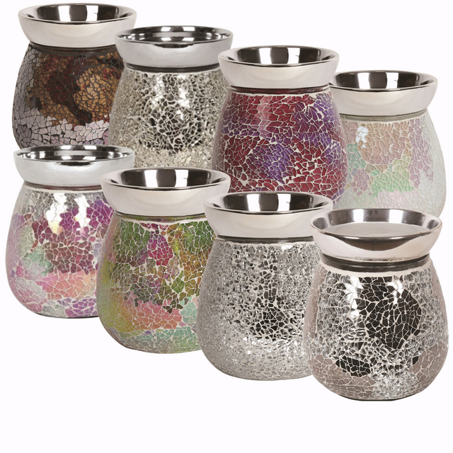 Aroma Electric Wax Melt Burner - Crackle Various Colours