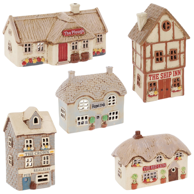 Village Pottery Tealight Holder Pub Collection - Various Designs
