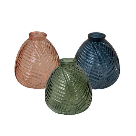 Satchville Glass Leaf Bottle