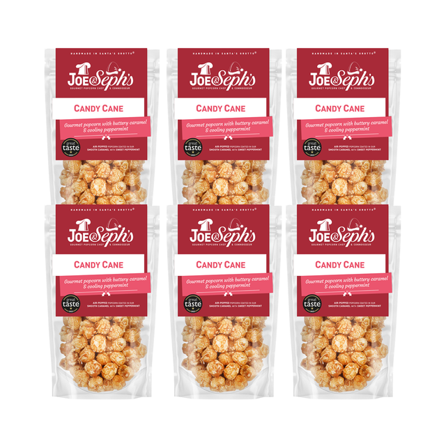 Joe & Seph's Popcorn Snack Packs 30g - Candy Cane (6 Pack)
