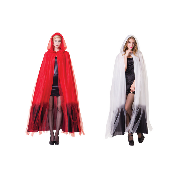 Ladies Hooded Cape Halloween