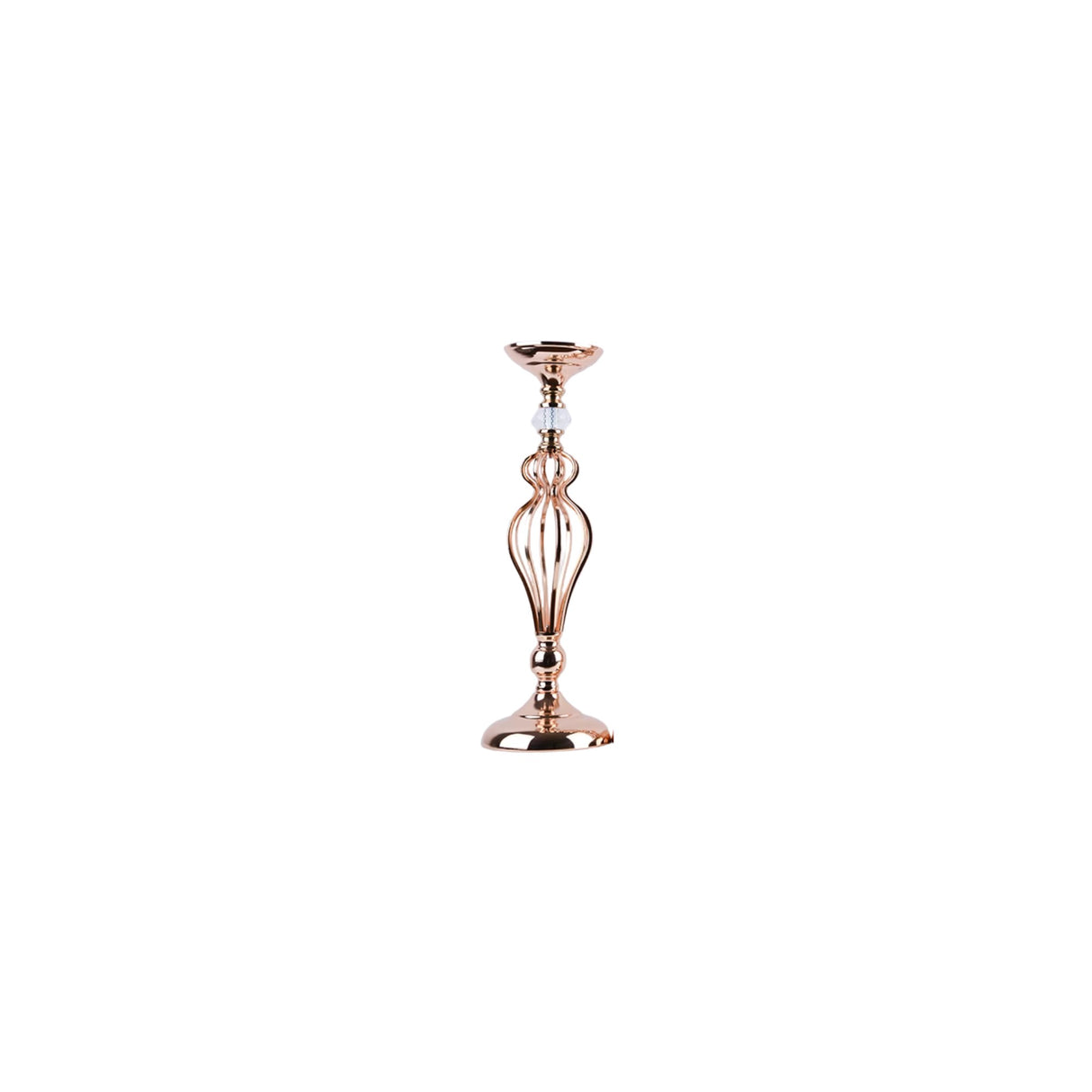 Rose Gold Metallic Candle / Floral Display Holder