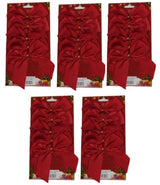 Red or White Satin Bows Twist Tie (12cm)