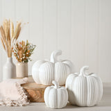 Country Living By White Pumpkin Size - Ornament