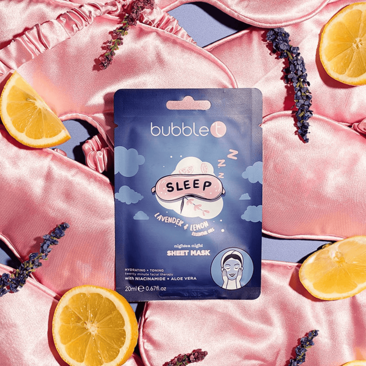 Lavender & Lemon Hydrating Face Sheet Mask (20ml)