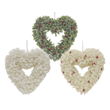 Frosted Christmas Wreath 34cm - Various Designs