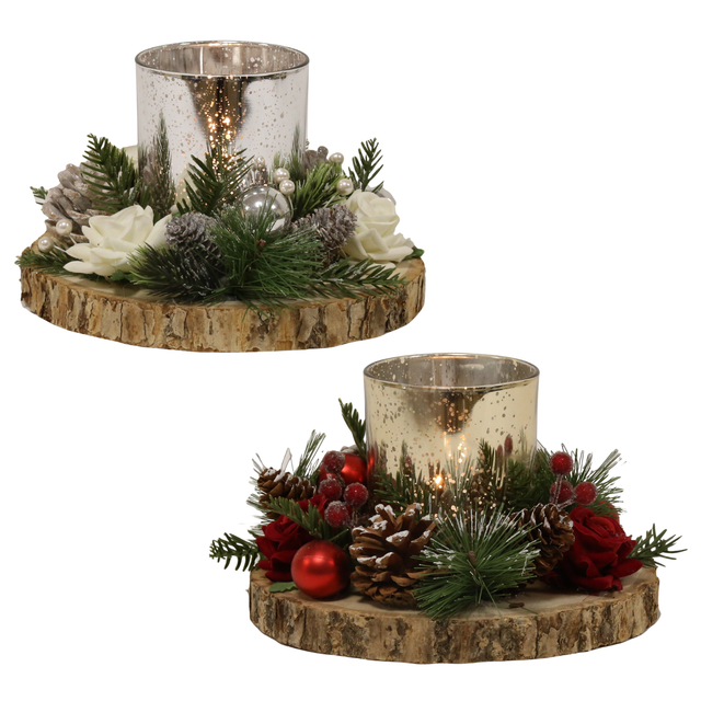 Christmas Tea Light Candle Holder - Various Designs