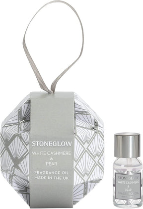 Stoneglow Candles Seasonal Fragrance Oil Bauble - White Cashmere & Pear