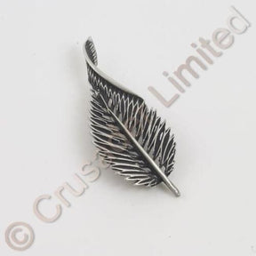 English Pewter Brooch - Leaf