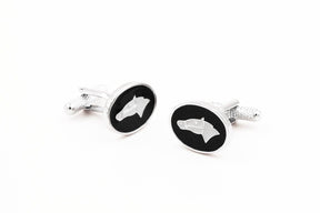 Horse Head Oval Cufflinks