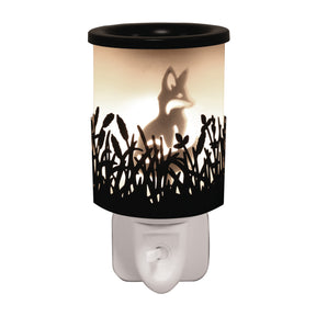 Aroma plug in wax melter fox design black