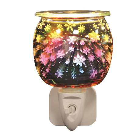 Aroma Electric Wax Melt Burner Plug In - 3D Snowflakes