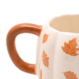 Country Living Pumpkin Mug - Orange Leaves