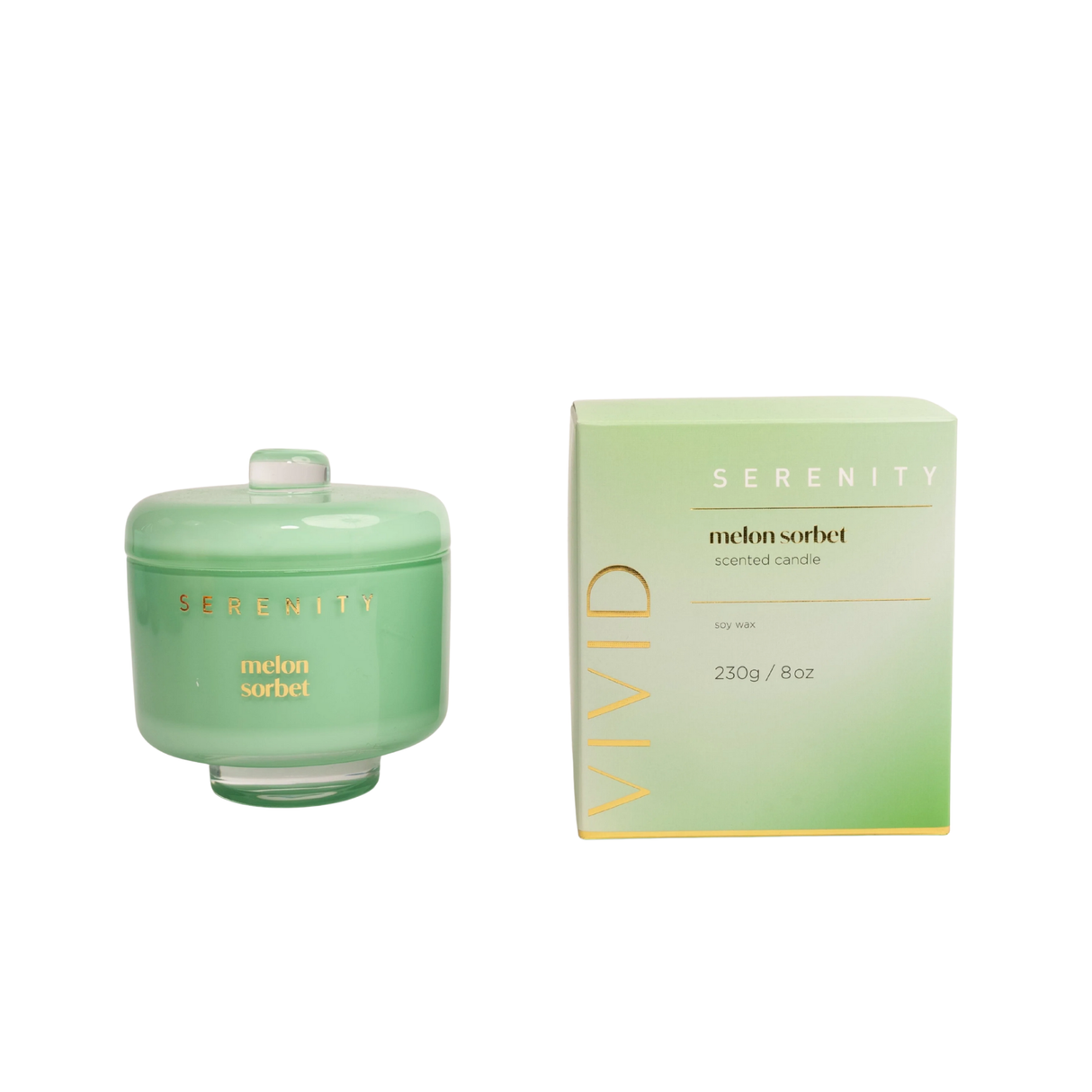 Serenity Vivid Collection 230g Candle - Melon Sorbet