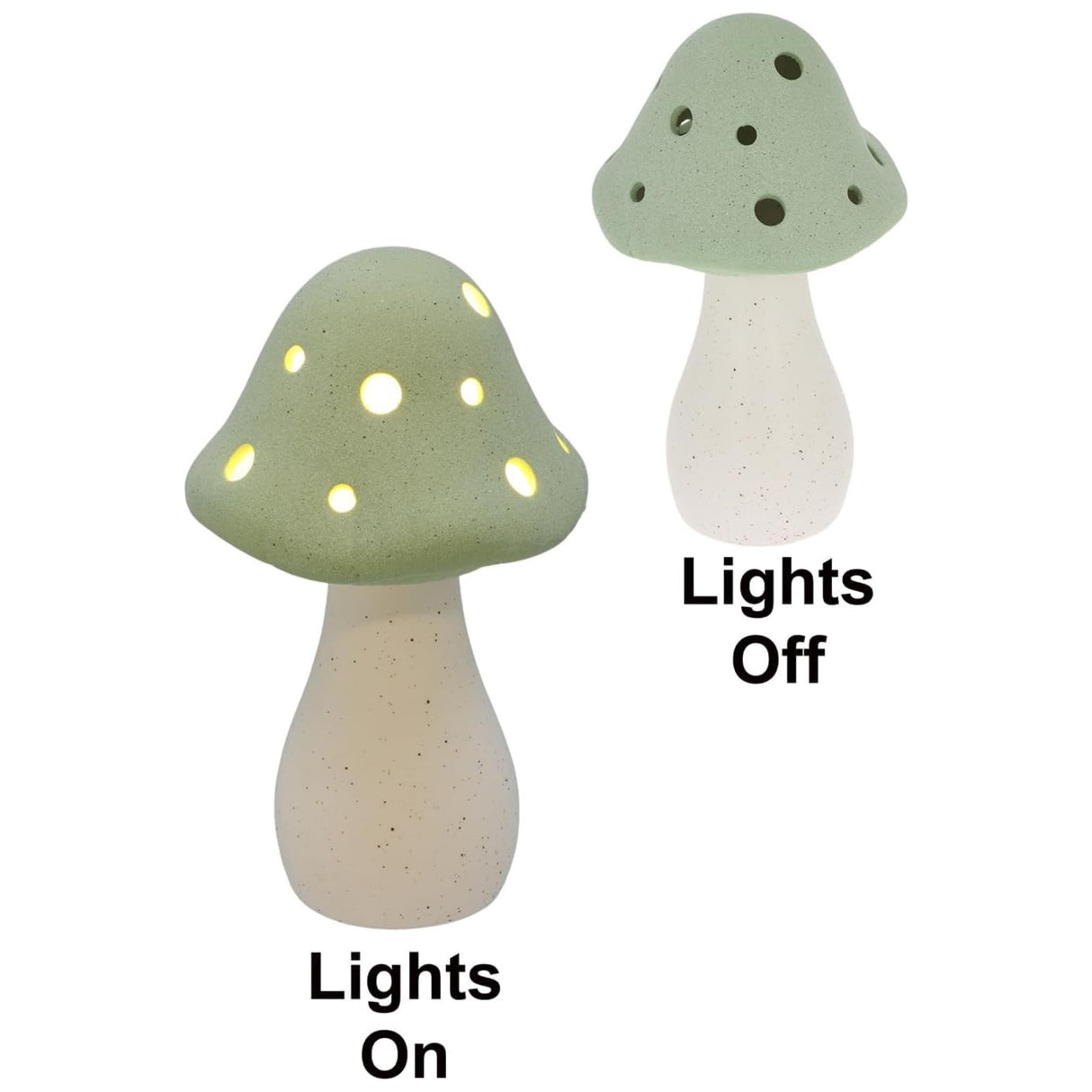 Mushroom Glow Lamp - Sage Matt (Medium)