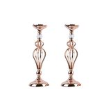 Rose Gold Metallic Candle / Floral Display Holder