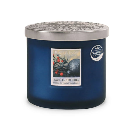 Heart & Home 2 Wick Ellipse Candle - Various Festive Fragrances