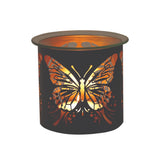 Aroma Metal Silhouette Wax Melt Burner/Candle Holder - Black & Gold Butterfly
