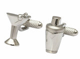 Cocktails Cufflinks 3 Pair Gift Set