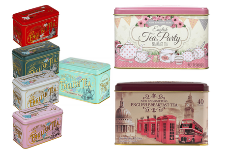 New English Tea Tins - Various Types Of Tea