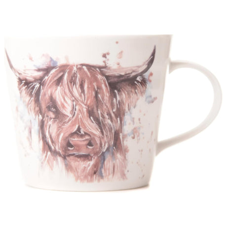 Meg Hawkins Bone China Mug - Highland Cow